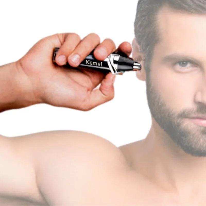Máquina Aparadora Profissional | Remove Pelos do Nariz e Ouvido Prático Fácil | Saúde Higiene Beleza Uso Pessoal Kemei-Km-6512 - Leão Shop