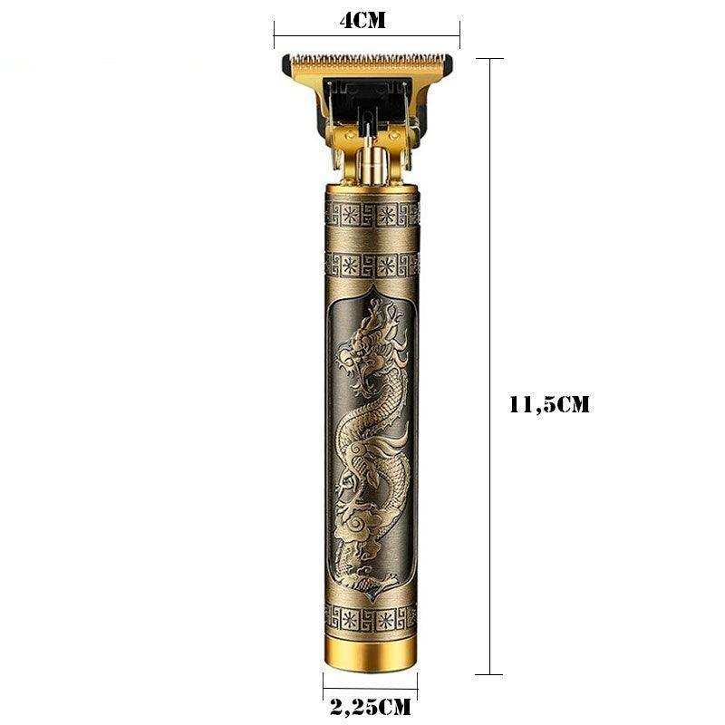Maquininha para cortar Cabelo, Barba e Pelos - Gold Dragon - Leão Shop