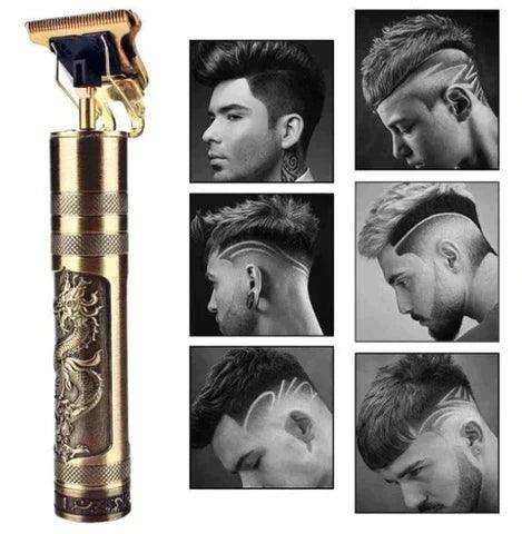 Maquininha para cortar Cabelo, Barba e Pelos - Gold Dragon - Leão Shop