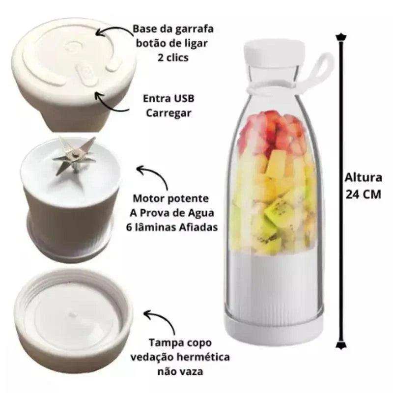 Liquidificador Elétrico Portátil Recarregável USB - Leão Shop