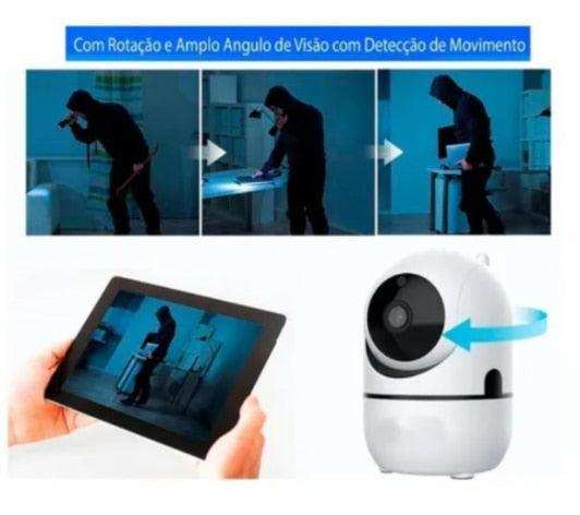 Babá Eletrônica Câmera de Monitoramento Microfone e Visão Noturna - Leão Shop