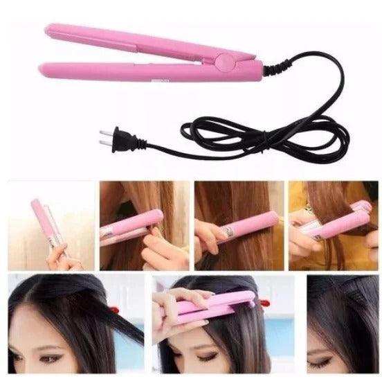 Mini Chapinha Prancha De Cabelo Portátil Com Case - Leão Shop